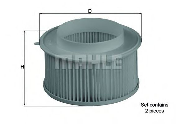 Фільтр повітряний обігрівача Mahle Original LA15S ціна, від 52.58 USD